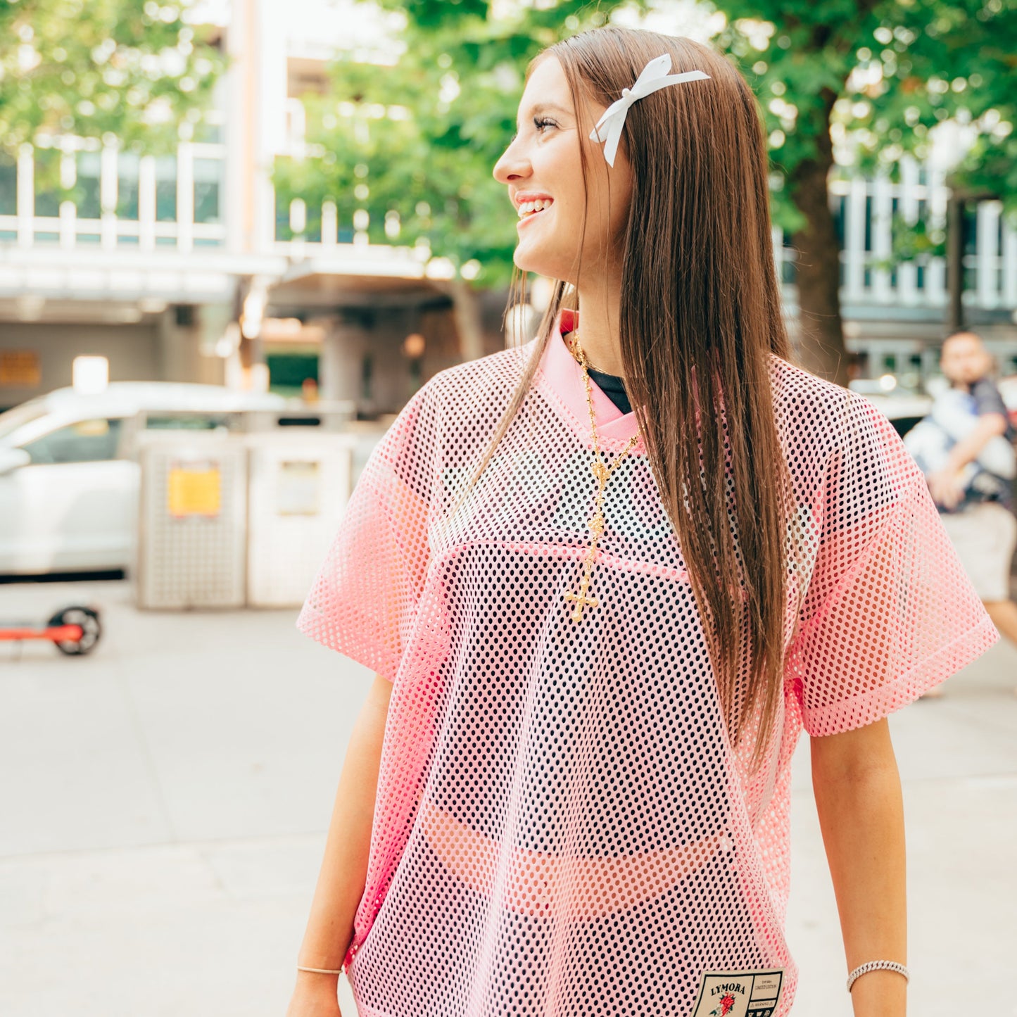 See-Through Mesh Jersey